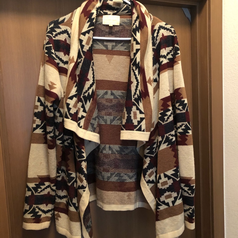 Under skies Aztec cardigan